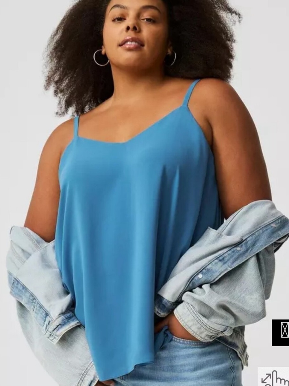 Torrid Blue Sophie Swing Cami 3X